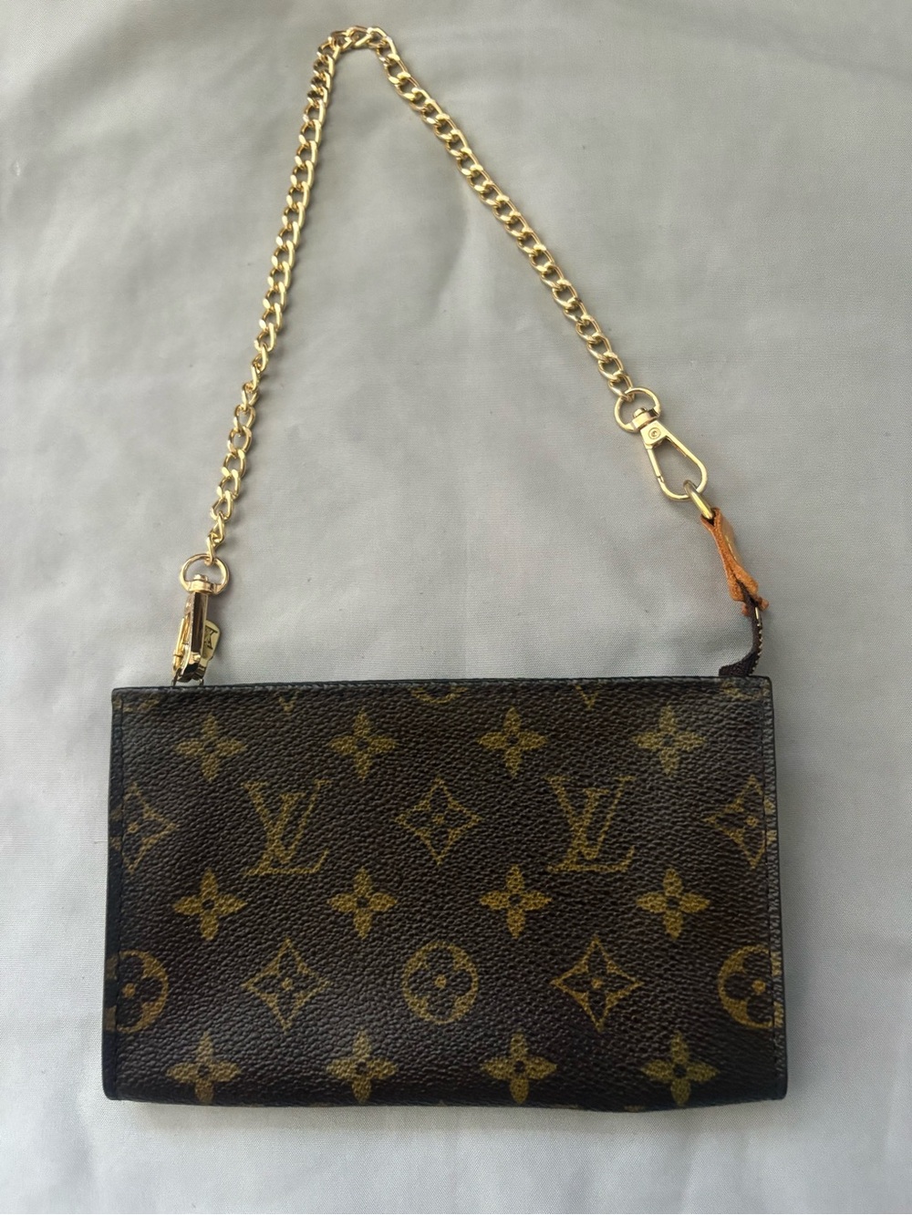 Authentic LOUIS VUITTON Monogram Bucket PM Accessory Pouch